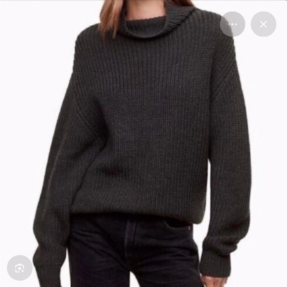 Aritzia Sweaters - Wilfred Black Turtleneck Sweater